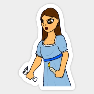 Eliza Burn Sticker